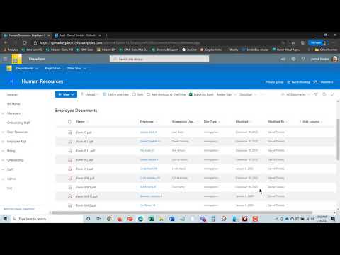 SP HR Employee Management on  SharePoint / Microsoft Teams