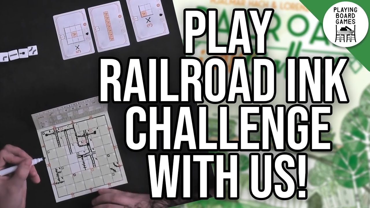 Railroad Ink Can you beat our scores?! | RAILROAD INK CHALLENGE Board Game Gameplay ...