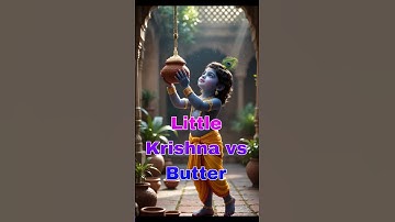 Little Krishna & the Butter pot #hindumythology #krishna #krishnabhakti #trending #shortsfeed #viral