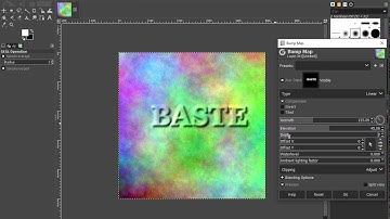 GIMP text with shadow tutorial for beginners