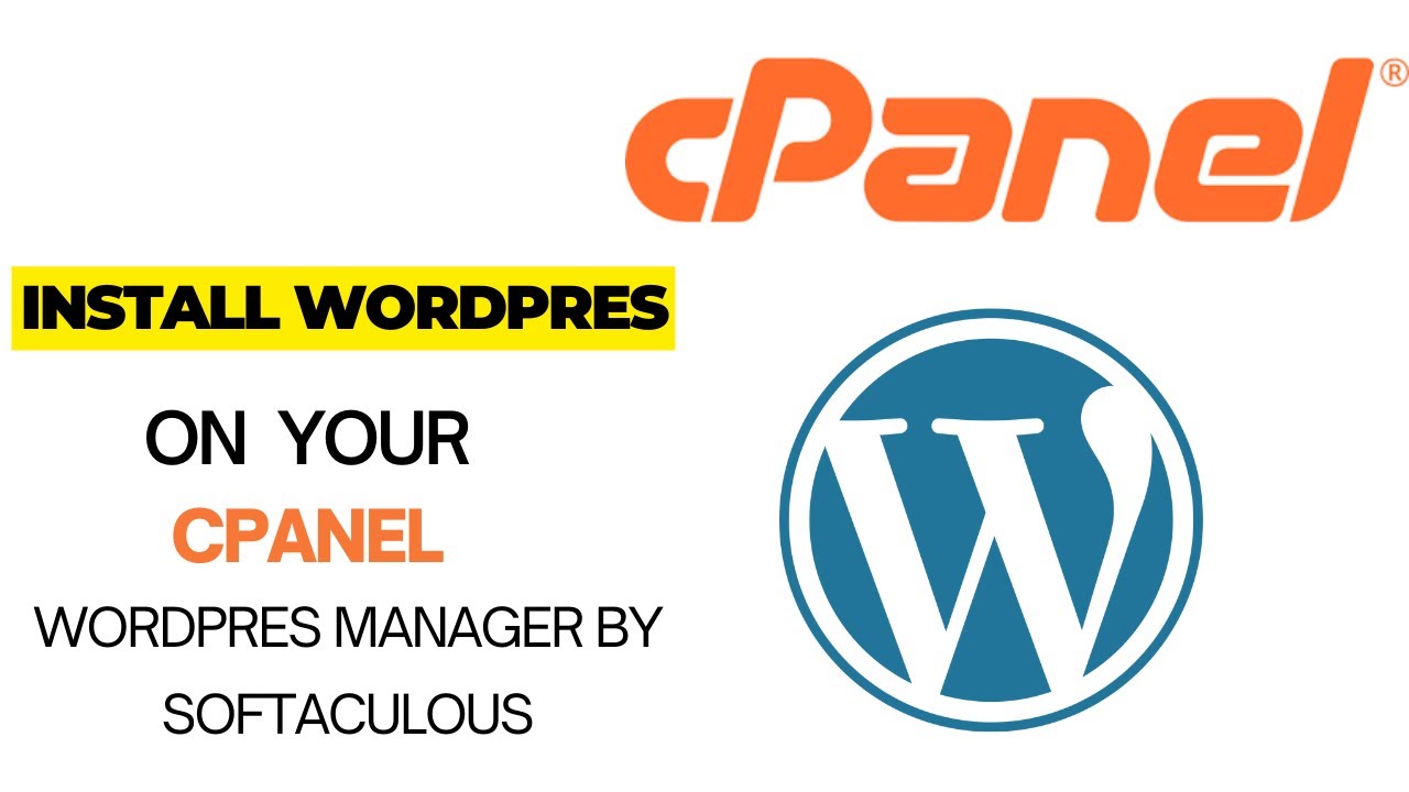 How to install wordpress on Cpanel - YouTube