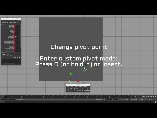 How to animate pivot point in Maya using Rigger