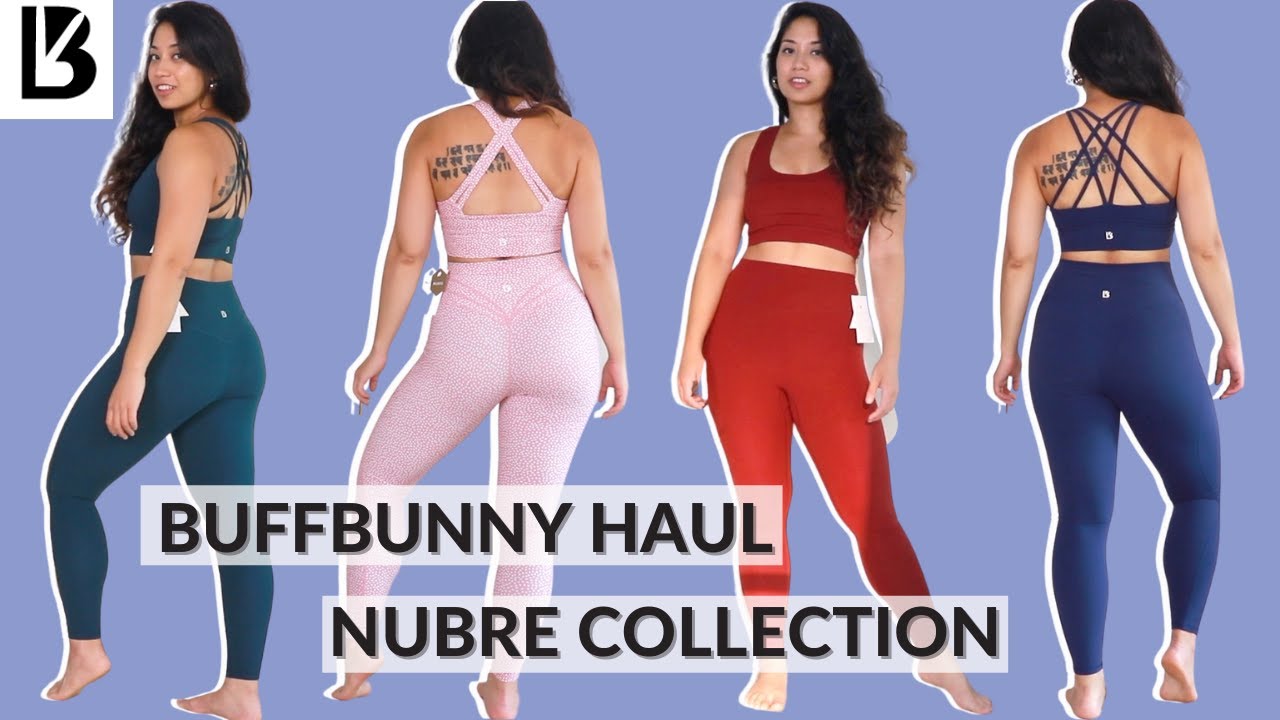 BUFFBUNNY NUBRE TRY ON HAUL ft. leggings, sports bra, crop top & game  changer backpack 