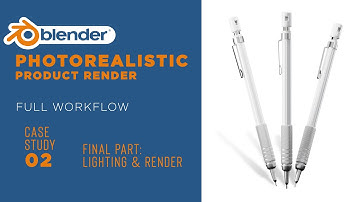 Photorealistic Product Render I Case Study 02 | Pencil Blender Tutorial (Part:3 Lighting and Render）