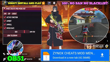 OB51 FREE FIRE MOD MENU 🔥 UNLIMITED DIAMOND HACK 🔥 FF MOD MENU APK 2025