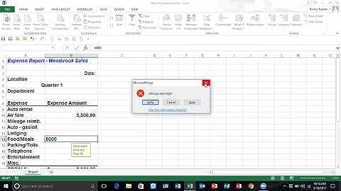 EXCEL DATA TOOLS: DATA VALIDATION & DATA TABLES – WEBINAR