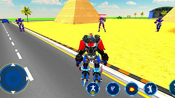 CLIFF JUMPING AUTOBOT MULTIPLE TRANSFORMATION JET ROBOT CAR GAME 2023 - Android gameplay 😍