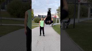 Stranger surprised me with a backflip 🤯💀