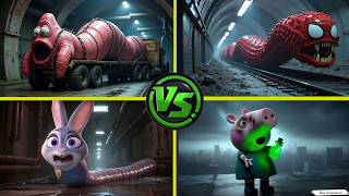 Patrick Exe vs Spiderman lego Exe vs Zootopiya 2 Exe vs Peppa pig Exe -- Tiles hop Exe