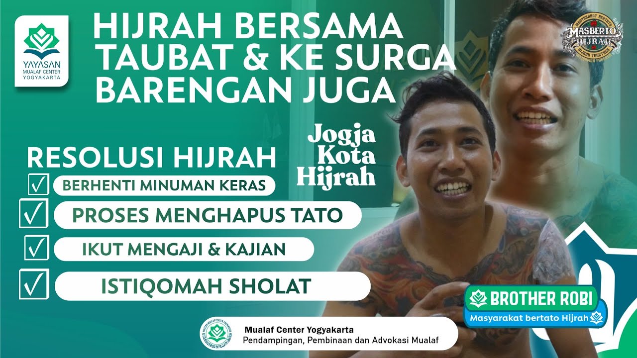🔵HIJRAH & TAUBAT BERSAMA MASBERTO HIJRAH | SHARING HIJRAH BROTHER ROBI ...