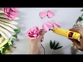Rose paper flower tutorial easy | Cara mudah membuat bunga mawar dari kertas | Buket bunga kertas