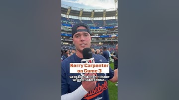 Kerry Carpenter and the Tigers are bringing #Postseason baseball back to Detroit! 😤