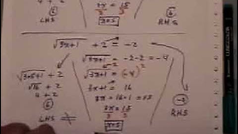 Radical Equations part two