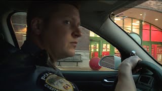 Close Call Shoplifter on the run tries to slam vehicle door on Chesterfield Police Officer
