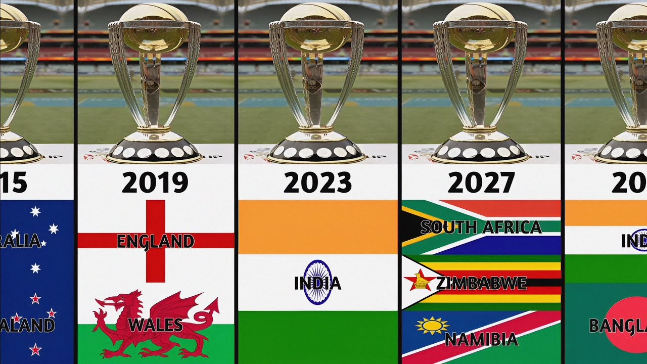 Cricket World Cup Host Countries | ICC World Cup Host Country List ...