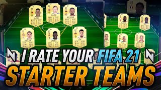 I RATE YOUR FIFA 21 STARTER SQUADS! [100k-200k] - FIFA 21 Ultimate Team