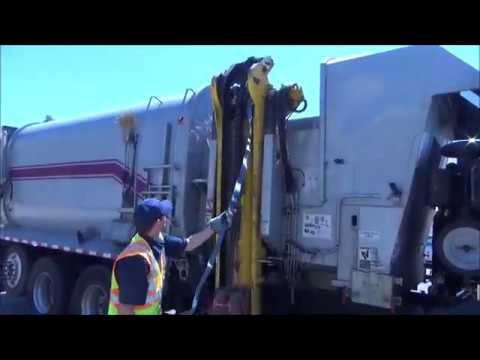 Garbage Truck Breaks Trash Can and Makes a Mess 🫣 #fyp #foryou #garba, Truck