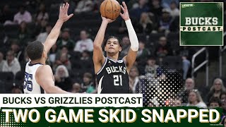BUCKS POSTCAST: Bucks Get Back on Track vs Grizzlies | Ryan Rollins LEADS The Way