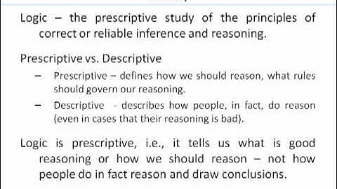 Logic Reason and Argument   Summary