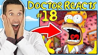 ВРАЧ смотрит смешные медицинские сцены из Симпсоны #18