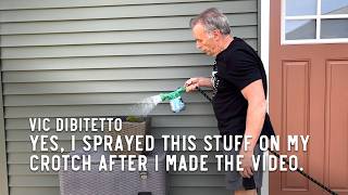 Yes, I sprayed this stuff on my crotch after I made the video.
