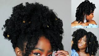 Easy Curly Afro Twist Out | Kinky Natural Hair | Type 4 | Cachos Brazil