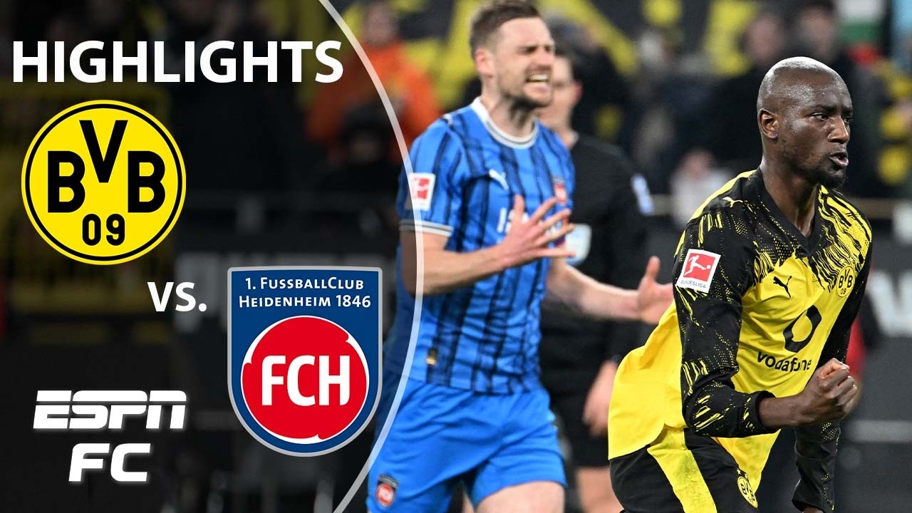 A BATTLE ⚔️ Borussia Dortmund vs. Heidenheim | Bundesliga Highlights | ESPN FC