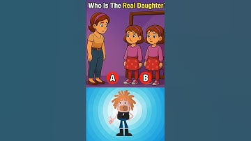 Who is the real daughter 🤷🏼‍♀️? #riddle #find #brainteasers #shorts #genius #challenge #quiz #reels