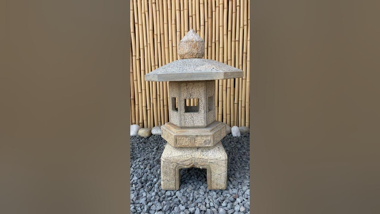 Pagode Garten Naturstein Geisterhaus 65cm groß YouTube