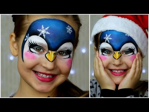 Pretty Penguin 🐧 — Animal Face Painting & Makeup for Kids