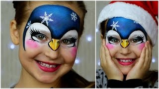 Pretty Penguin 🐧 — Animal Face Painting &amp; Makeup for Kids