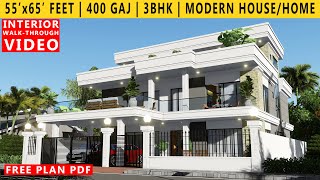 50' x 65' FEET HOUSE DESIGN | 5BHK BUNGALOW  | 365 GAJ | 3250 SQUARE FEET HOUSE PLAN | DUPLEX DESIGN