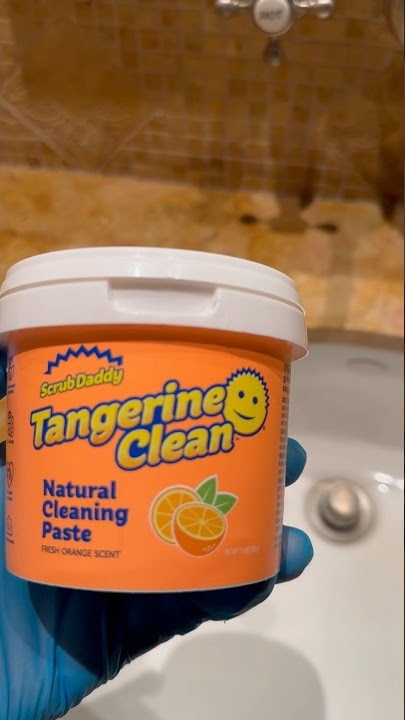 Trying out Scrub Daddy Tangerine Clean #cleaning #cleanwithme #scrubdaddy 
