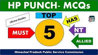 HP PUNCH- MCQs || Part- 5 || HPAS, Naib Tehsildar & Allied