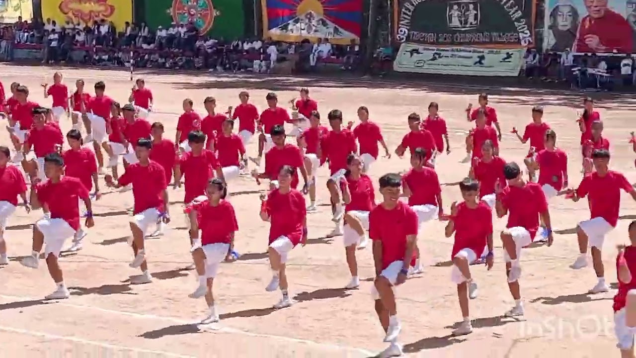 Our school TCV BYLAKUPPE 2025interhouse wonderful colourful sports day celebration 🥰