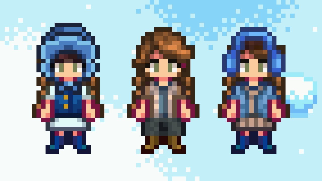 10 Cute Outfits for Winter (Stardew Valley) YouTube