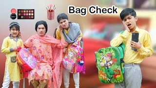 BAG CHECK 🎒 | | Surprise School Bag Check By Mummy | MoonVines