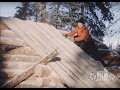 Building an Alaskan log cabin