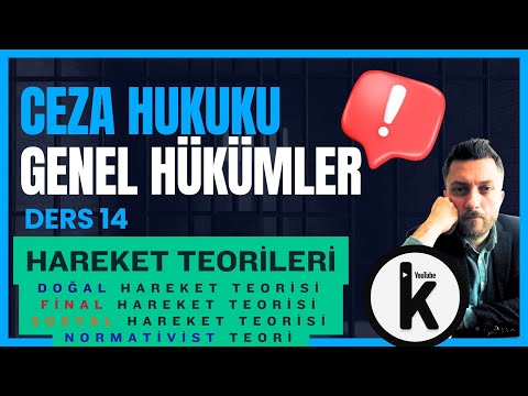 14) CEZA HUKUKU GENEL HÜKÜMLER - HAREKET TEORİLERİ - 2024 GÜNCEL