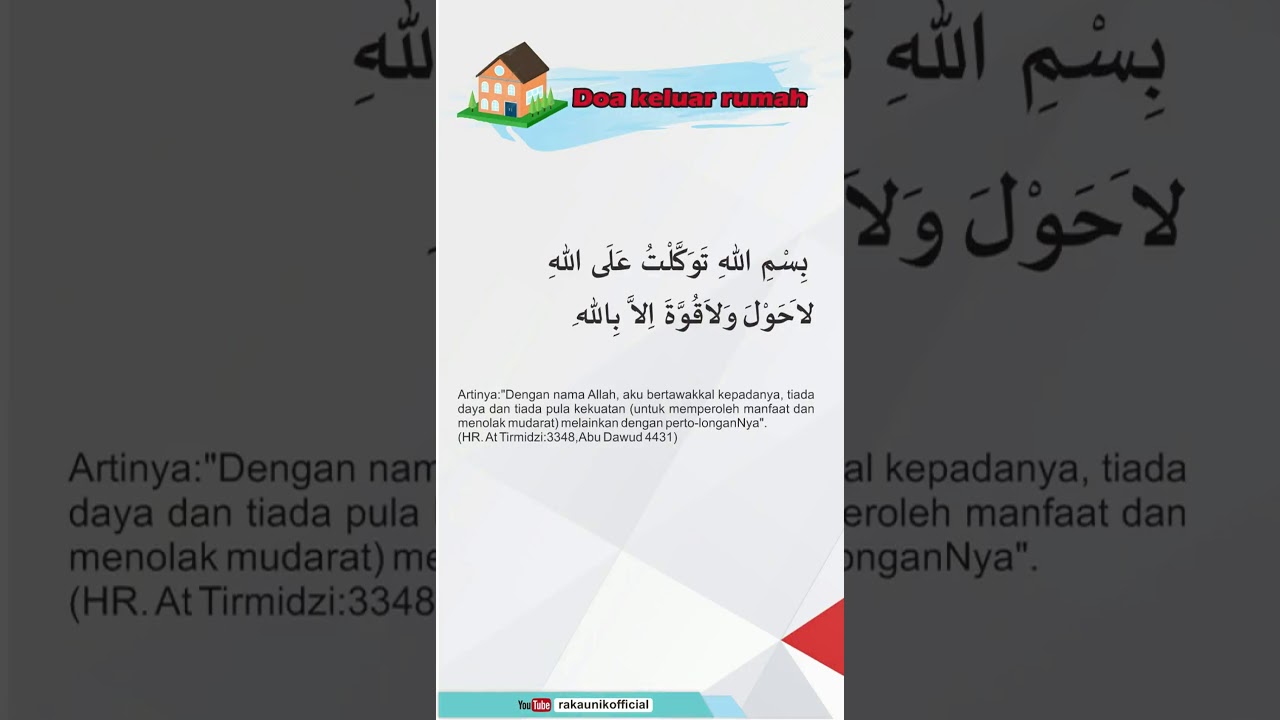 Doa Keluar Rumah Manasik Umroh Dan Haji Ke 1 Youtube