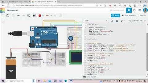 Membuat AmperMeter Digital dengab simulasi pada TinkerCad