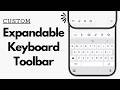 iOS 26 Custom Animated Keyboard ToolBar Using SwiftUI | Expandable Toolbar | Custom Keyboard Toolbar