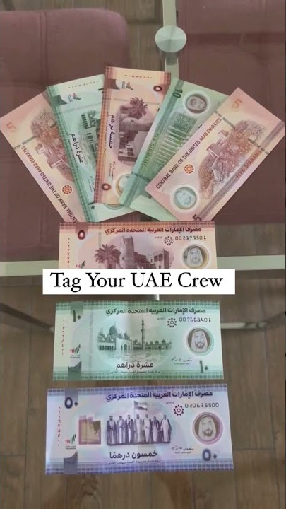 New 5 ,10,50 Dirham Notes|UAE|#Shorts | Polymer Notes #KrystalCraftsandVlogs