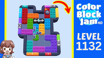 Color Block Jam Level 1132 Solution Walkthrough