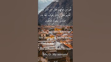سورة الزمر من الأية 16 الى 18 محمد أيوب