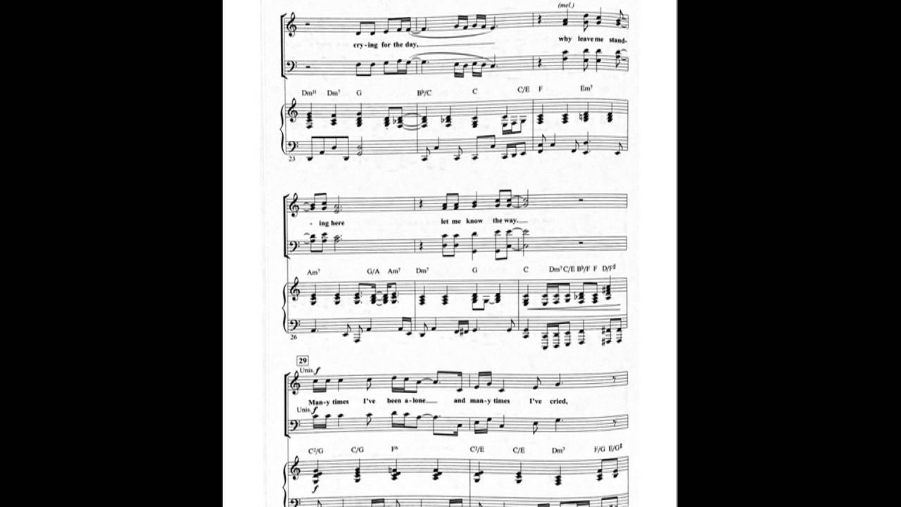 The LONG AND WINDING ROAD arranged by Paul Langford