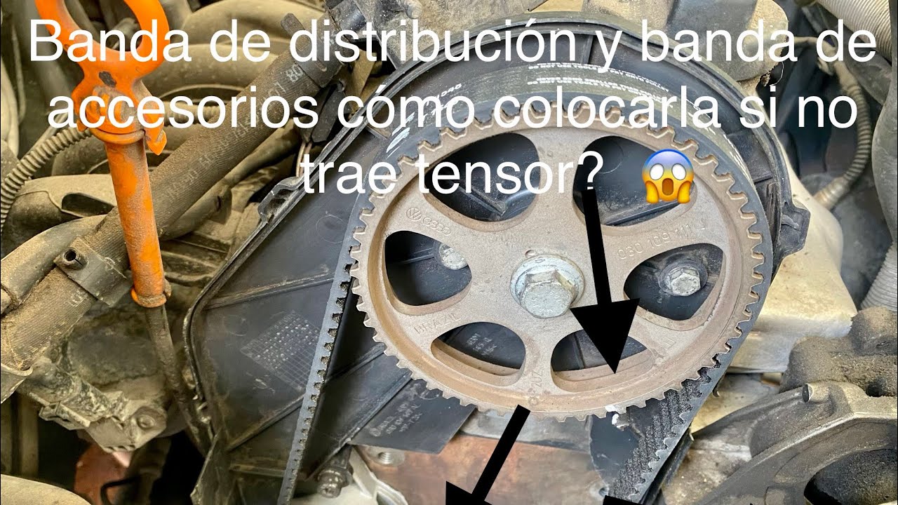 Como poner a tiempo un GOL VW 1.6 banda de accesorios sin tensor! 😱. 🚘 YouTube