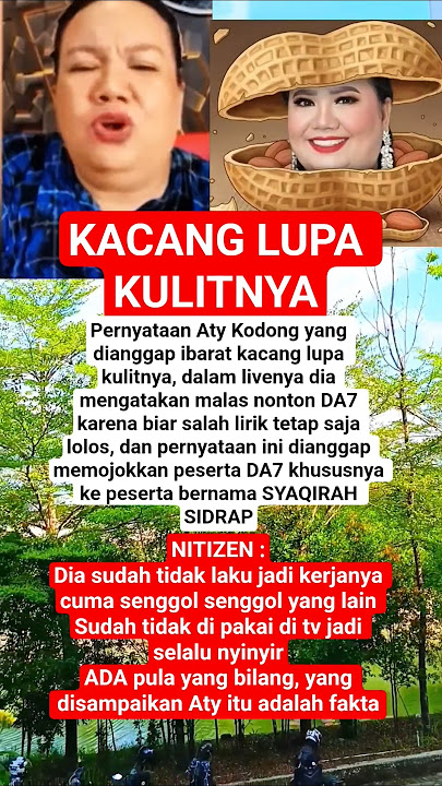 ATY KODONG Sindir Pedas Syaqirah DA7! 😡“Biar Salah Lirik Tetap Lolos, Dapat SO Lagi!” #shorrts #da7