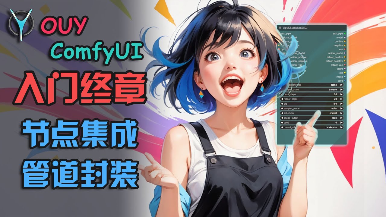 视图混乱,看了就迷糊?学会这些界面思路双清晰! | ComfyUI从入门到精通系列-9.集成节点与管道封装! #comfyui #aigc ...