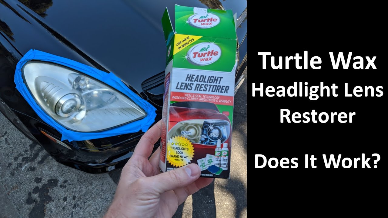 Turtle wax headlight Lens restoration kit tutorial 